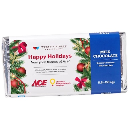 Worlds Finest Chocolate World's Finest Chocolate CMN/ACE Milk Chocolate Bar 1 lb 49550